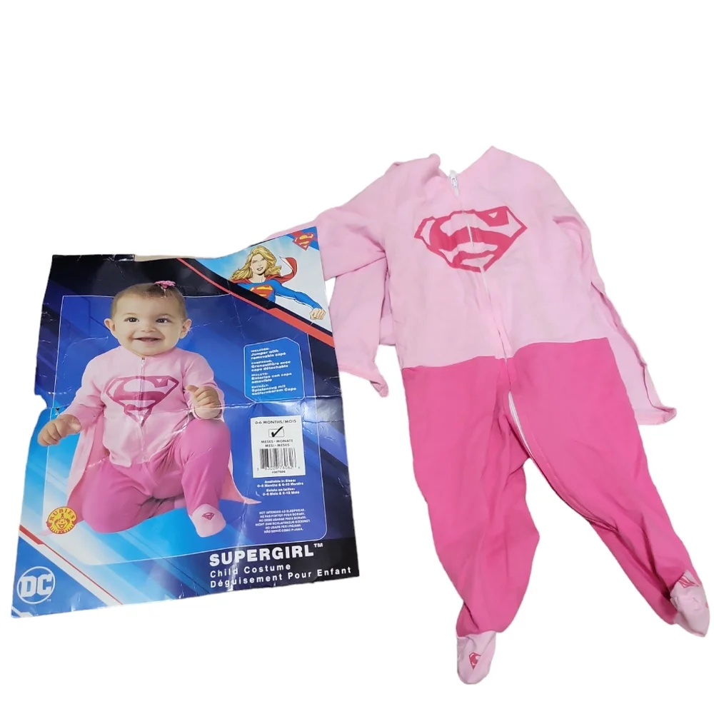 DC Super Friends Supergirl Superhero Halloween Costume Child Infant 0-6 months